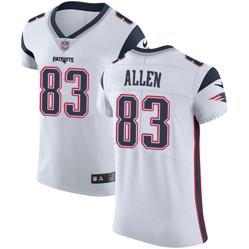 Nike Patriots #83 Dwayne Allen White Men's Stitched NFL Vapor Untouchable Elite Jersey